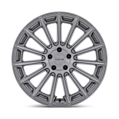 Niche 1PC M276 Amalfi 20x9 Silver Platinum Wheel with 5x114.3 Bolt Pattern and +35 Offset