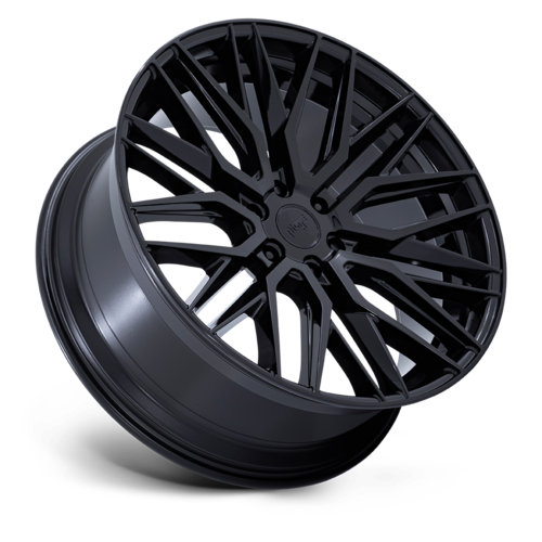 Niche 1PC M224 Gamma 24x10 Inch Gloss Black Wheel with 6x139.7 Bolt Pattern and +25 Offset