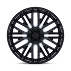 Niche 1PC M224 Gamma 24x10 Inch Gloss Black Wheel with 6x139.7 Bolt Pattern and +25 Offset