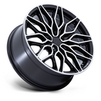 Niche 1PC NC277 Calabria 5 20x9 Gloss Black Machined Wheel with 5x120 Bolt Pattern and +27 Offset
