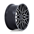 Niche 1PC NC277 Calabria 5 20x9 Gloss Black Machined Wheel with 5x112 Bolt Pattern and 66.56mm Center Bore