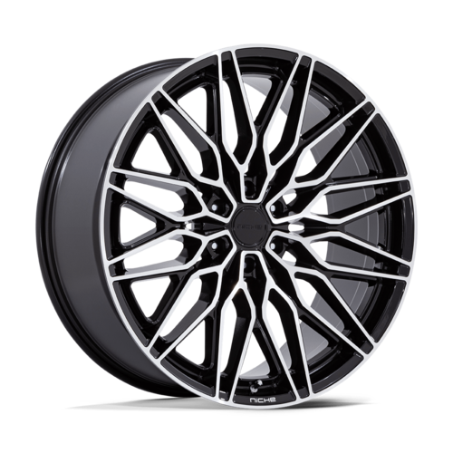 Niche 1PC Calabria 6 24x10 Wheel - Gloss Black Machined Finish, 6x139.7 Bolt Pattern, +20 Offset