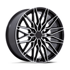 Niche 1PC Calabria 6 24x10 Wheel with Gloss Black Machined Finish and 6x135 Bolt Pattern