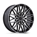 Niche 1PC Calabria 6 20x9.5 Inch Gloss Black Machined Wheel with 6x139.7 Bolt Pattern and +30 Offset