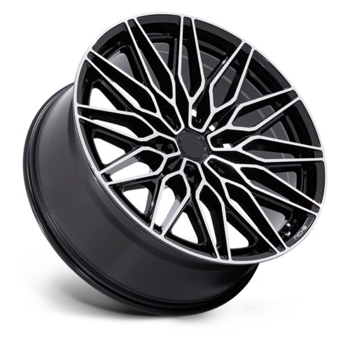 Niche 1PC Calabria 6 24x10 Wheel - Gloss Black Machined Finish, 6x139.7 Bolt Pattern, +20 Offset