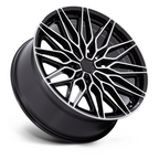Niche 1PC Calabria 6 24x10 Wheel with Gloss Black Machined Finish and 6x135 Bolt Pattern