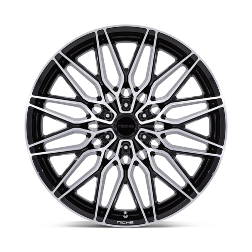 Niche 1PC Calabria 6 24x10 Wheel with Gloss Black Machined Finish and 6x135 Bolt Pattern