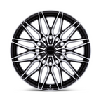 Niche 1PC NC278 Calabria 6 22x9.5 Inch Gloss Black Machined Wheel with 6x139.7 Bolt Pattern and +19 Offset