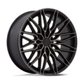 Niche 1PC NC278 Calabria 6 22x9.5 Wheel in Matte Black Machined Dark Tint with 6x135 Bolt Pattern and +30 Offset