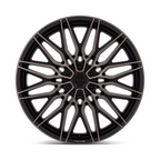 Niche 1PC NC278 Calabria 6 24x10 Matte Black Machined Dark Tint Wheel with 6x139.7 Bolt Pattern and +20 Offset