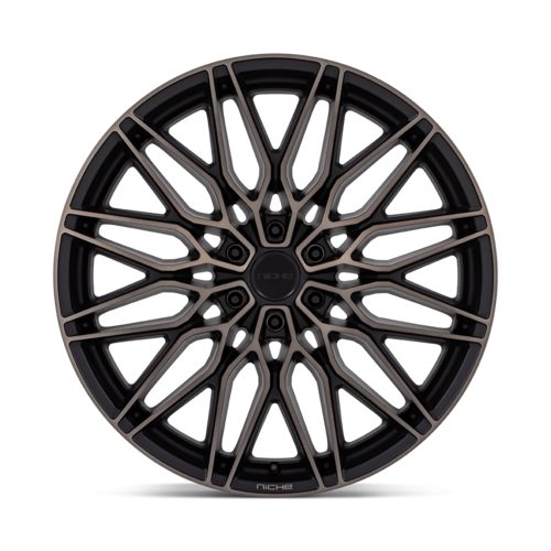 Niche 1PC NC278 Calabria 6 22x9.5 Wheel in Matte Black Machined Dark Tint with 6x135 Bolt Pattern and +30 Offset