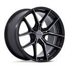 Niche 1PC NC279 PRODIGY 5 24x10 Wheel with 5x127 Bolt Pattern and 71.5mm Center Bore in Gloss Black Dark Tinted Clear Finish