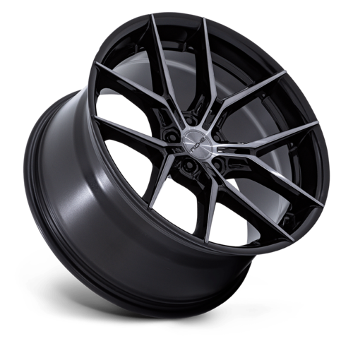 Niche 1PC NC279 PRODIGY 5 20x9 Inch Gloss Black Dark Tinted Clear Alloy Wheel with 5x114.3 Bolt Pattern and +35 Offset