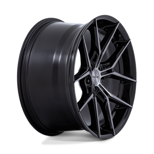 Niche 1PC NC279 PRODIGY 5 19x8.5 Black Gloss Dark Tinted Clear Wheel with 5x112 Bolt Pattern and +42 Offset