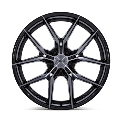 Niche 1PC Prodigy 5 22x9 Black Gloss Dark Tinted Clear Alloy Wheel with 5x114.3 Bolt Pattern and +38 Offset