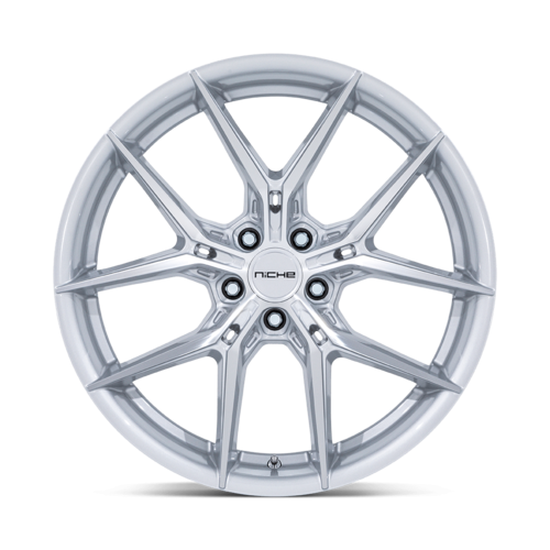 Niche 1PC NC279 PRODIGY 5 19x9.5 Silver Machined Face Wheel with 5x114.3 Bolt Pattern and +25 Offset