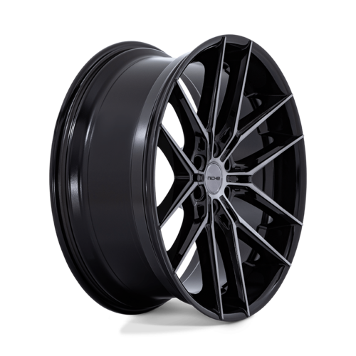 Niche 1PC Prodigy 6 24x10 Wheel - Gloss Black Dark Tinted Clear Finish, 6x135 Bolt Pattern, +25 Offset