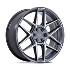 Niche 1PC NC281 RISE 22x9.5 Anthracite Machined Face Wheel for 5x120 Bolt Pattern