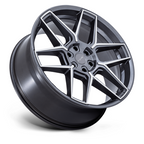 Niche 1PC NC281 RISE 22x9.5 Anthracite Machined Face Wheel for 5x120 Bolt Pattern