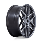 Niche 1PC NC281 RISE 22x9.5 Anthracite Machined Face Wheel with 5x114.3 Bolt Pattern and +38 Offset