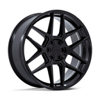 Niche 1PC NC281 RISE 20x9 Gloss Black Wheel with 5x112 Bolt Pattern and +15 Offset