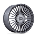 Niche 1PC NC282 Serene 22x10 Inch Gloss Titanium Brushed Wheel with 6x135/139.7 Bolt Pattern and +30 Offset