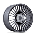 Niche 1PC NC282 Serene 24-Inch Gloss Titanium Brushed Wheel with 6x135/139.7 Bolt Pattern and +30 Offset