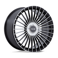 Niche 1PC NC282 Serene 24x10 Gloss Black Machined Wheel with 5x112/120 Bolt Pattern and +35 Offset