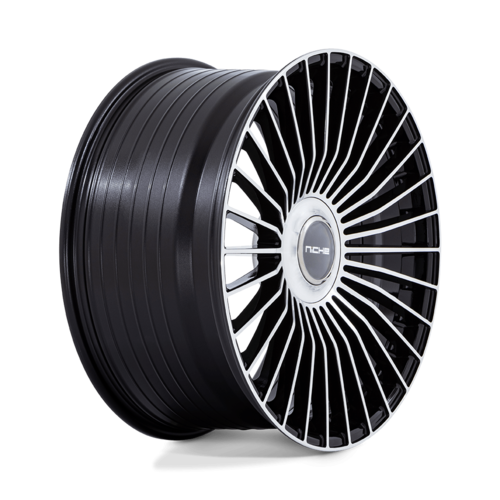 Niche 1PC NC282 Serene 24x10 Gloss Black Machined Wheel with 5x112/120 Bolt Pattern and +35 Offset