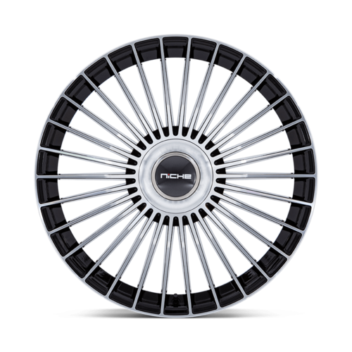 Niche 1PC NC282 Serene 22x10 Inches Gloss Black Machined Wheel with 5x112/120 Bolt Pattern and +35 Offset