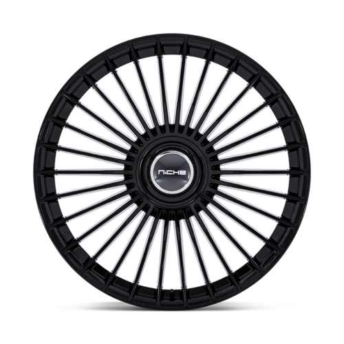 Niche 1PC NC282 SERENE 22x10 Gloss Black Wheel with 5x112/120 Bolt Pattern and +35 Offset