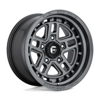 Fuel 1PC D668 NITRO 17x9 Matte Gunmetal Wheel with 5x127 Bolt Pattern and -12 Offset