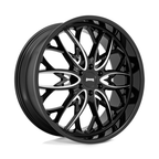 DUB 1PC OG 24x10 Wheel with Gloss Black Milled Finish and 6x139.7 Bolt Pattern