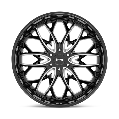 DUB 1PC S263 OG 24x10 Gloss Black Milled Wheel with 6x135 Bolt Pattern and +30 Offset