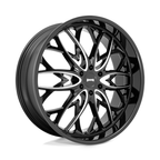 DUB 1PC OG 26x10 Black Gloss Milled Wheel with 6x139.7 Bolt Pattern and +25 Offset