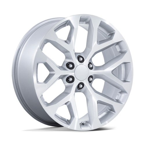 Performance Replicas PR177 24x10 Silver Machined Wheel with 6x139.7 Bolt Pattern and +24 Offset