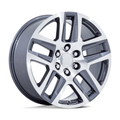 Performance Replicas PR203 20x9 Gunmetal Machined Aluminum Wheel with 6x139.7 Bolt Pattern and +28 Offset