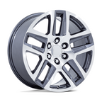 Performance Replicas PR203 20x9 Gunmetal Machined Aluminum Wheel with 6x139.7 Bolt Pattern and +28 Offset