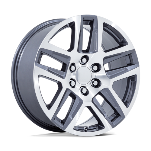 Performance Replicas PR203 20x9 Gunmetal Machined Aluminum Wheel with 6x139.7 Bolt Pattern and +28 Offset