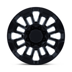 Performance Replicas PR228 22x8.5 Inch Gloss Black Wheel with 8x165.1 Bolt Pattern and +15 Offset