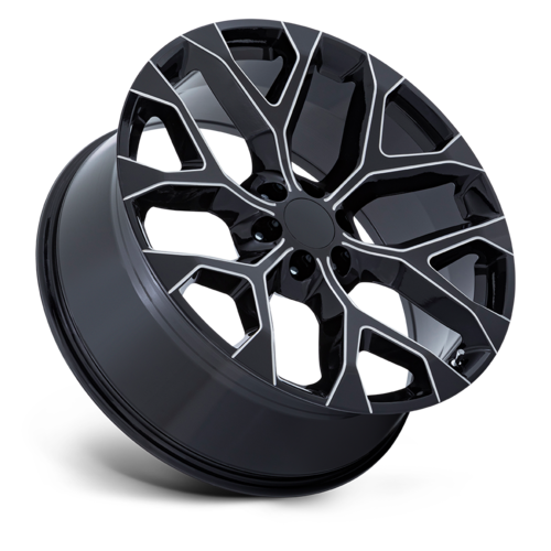 Performance Replicas PR177 22x9 Gloss Black Milled Off-Road Wheel with 6x139.7 Bolt Pattern and +24 Offset