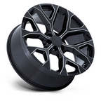 Performance Replicas PR177 26x10 Inch Gloss Black Milled Off-Road Wheel with 6x139.7 Bolt Pattern and +24 Offset