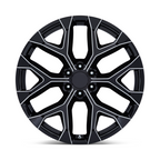 Performance Replicas PR177 24x10 Inch Gloss Black Milled Wheel with 6x139.7 Bolt Pattern and +24 Offset