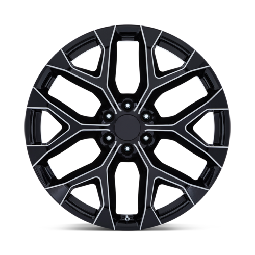Performance Replicas PR177 24x10 Inch Gloss Black Milled Wheel with 6x139.7 Bolt Pattern and +24 Offset
