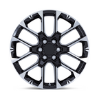 Performance Replicas PR224 22x9 Gloss Black Machined Wheel with 6x139.7 Bolt Pattern and +28 Offset