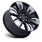 Performance Replicas PR225 22x9 Gloss Black Alloy Wheel with Accents and 6x139.7 Bolt Pattern