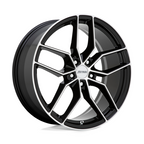Petrol PE P5C 20x8.5 Inch Gloss Black Machined Cut Face Wheel with 5x115 Bolt Pattern and +40 Offset