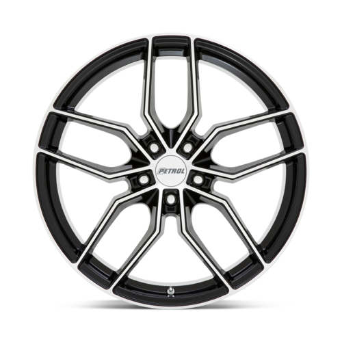 Petrol P5C 17x8 Inch Gloss Black Machined Face Alloy Wheel with 5x108 Bolt Pattern and +40 Offset
