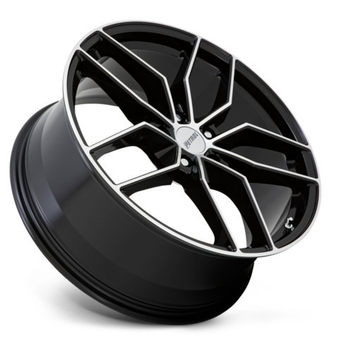 Petrol P5C 18x8 Inch Gloss Black Machined Face Alloy Wheel with 5x108 Bolt Pattern and +40 Offset
