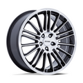Petrol P1D 20x8.5 Inch Gloss Black Machined Face Wheel with 5x115 Bolt Pattern and 72.56mm Center Bore